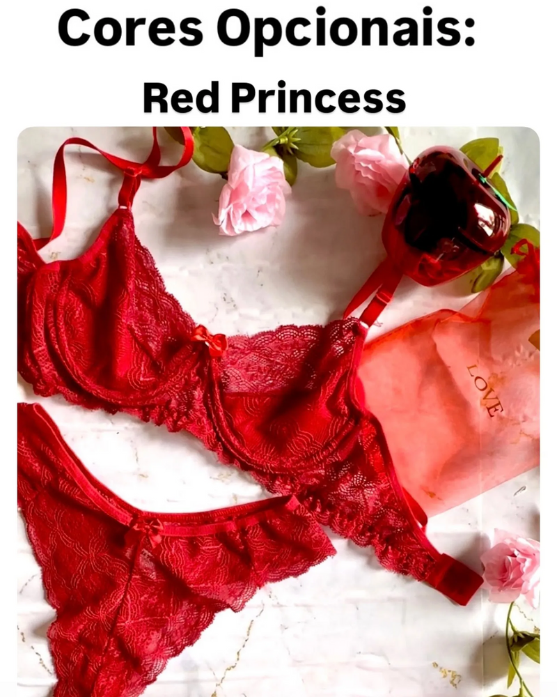 ✨ PROMOÇÃO RELÂMPAGO✨ Combo Princesa: 05 Lingeries Especiais Pink Princess