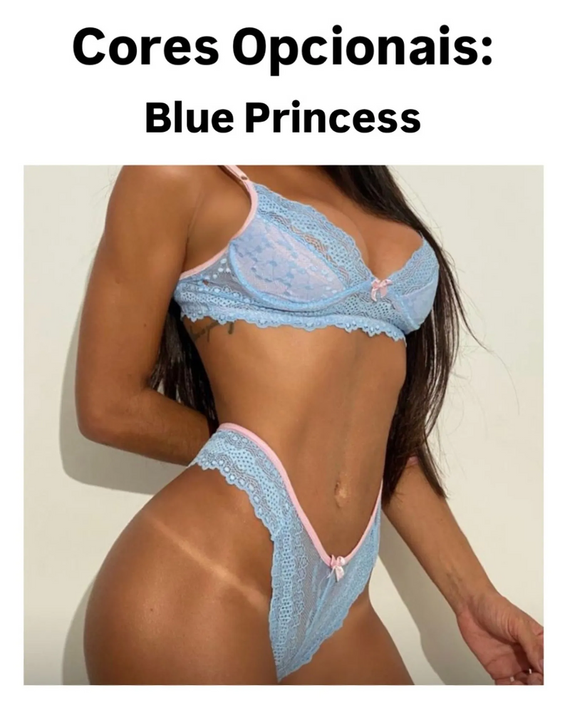 ✨ PROMOÇÃO RELÂMPAGO✨ Combo Princesa: 05 Lingeries Especiais Pink Princess