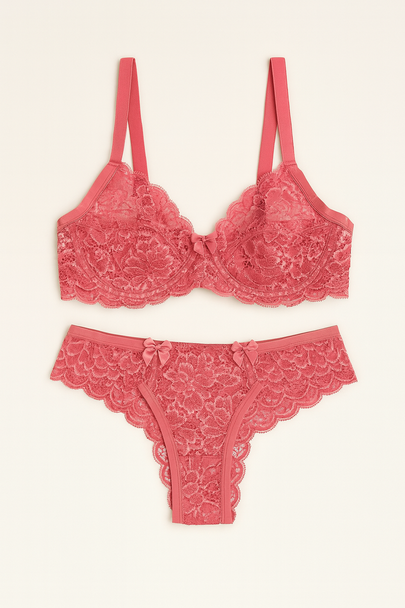 Conjunto Plus Size: Calcinha e Sutiã de Poliamida Alta sustentação