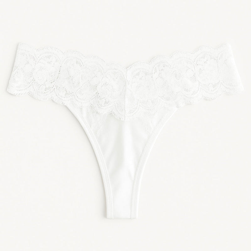 Calcinha de Algodão fio conforto com renda Plus Size