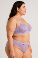 Conjunto Plus Size: Calcinha e Sutiã de Poliamida Alta sustentação