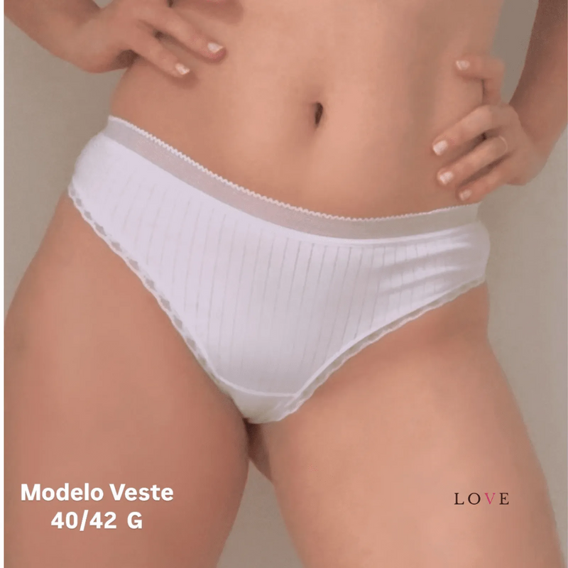 Kit 5 á 20 Calcinhas de Algodão Liana - FRETE GRÁTIS