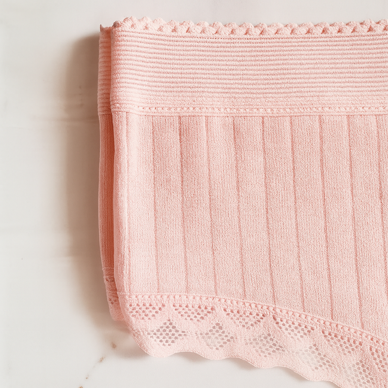 Kit 05 Calcinhas de Algodão Canelado com Renda fio conforto - Liana